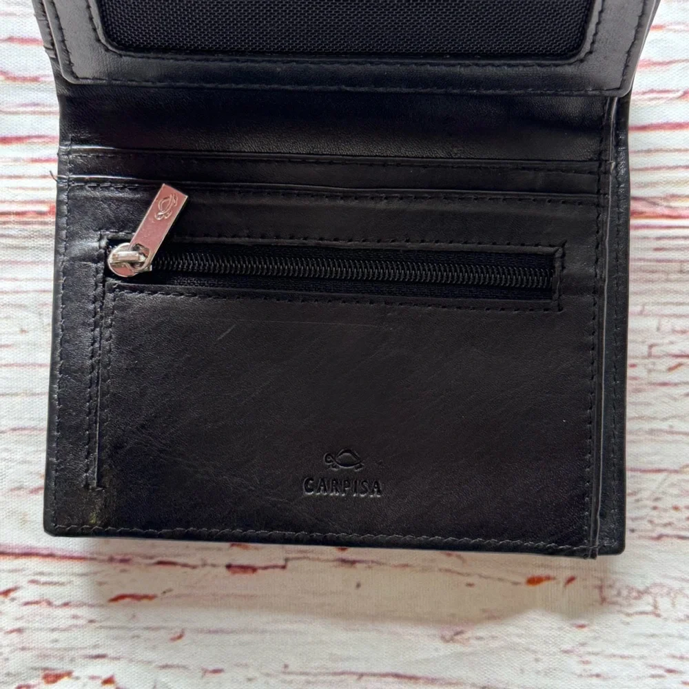 NIB Carpisa Torfino Go Wallet in Black Leather